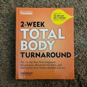 THE 2-WEEK TOTAL BODY TURNAROUND. Hardback book. EUC.